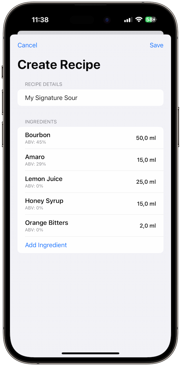 cocktail-calculator screenshot 4
